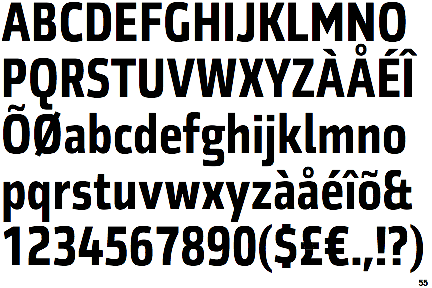 Choice Sans Compressed Bold