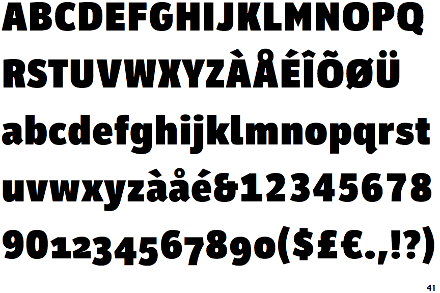 clearview font typeface
