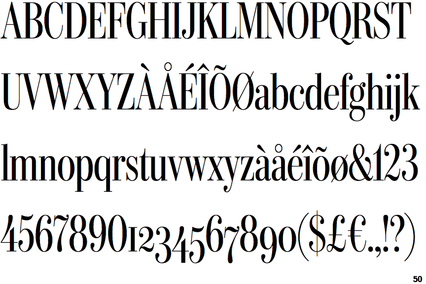 IvyBodoni Condensed