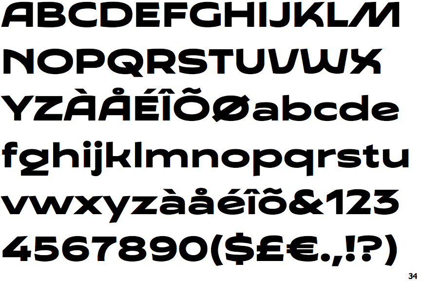 Typocaster Wide Black