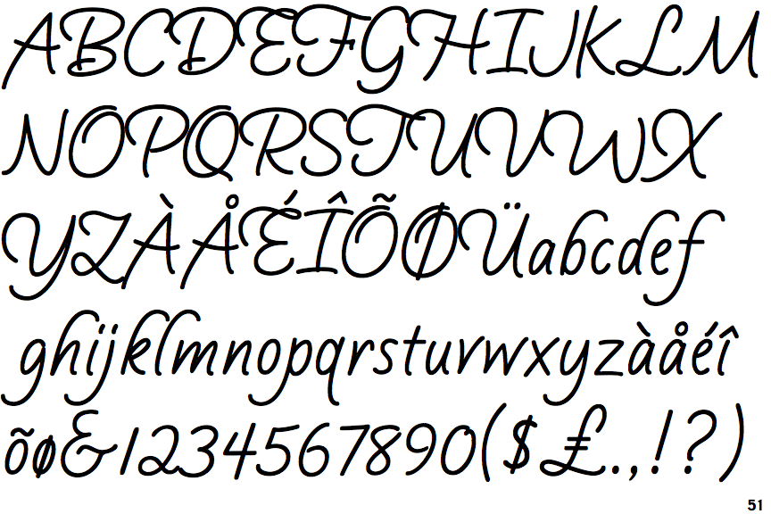identifont silver script flourishes