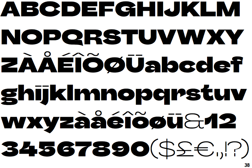 Identifont Sombra Poster