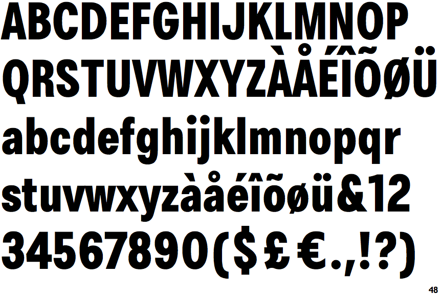 Brossa Condensed Black