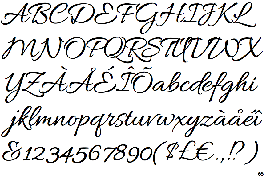 allura script fonts