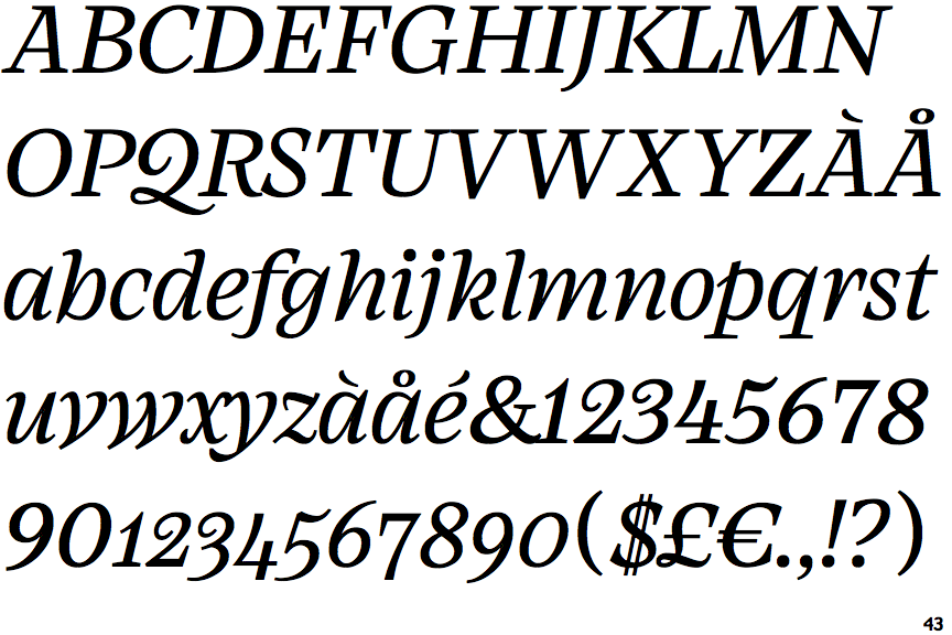 Atlante Text Italic