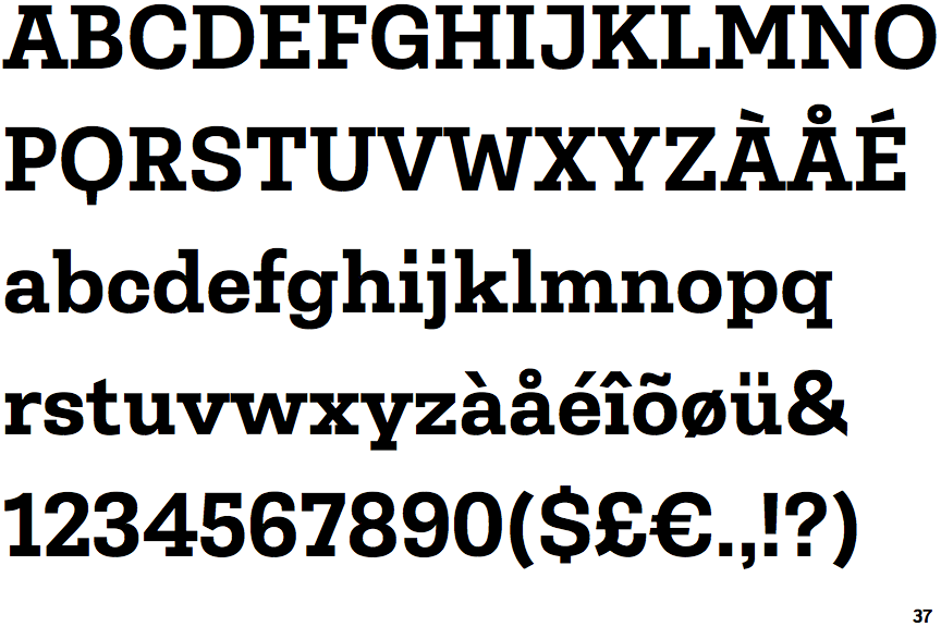 Belarius Serif Wide Bold