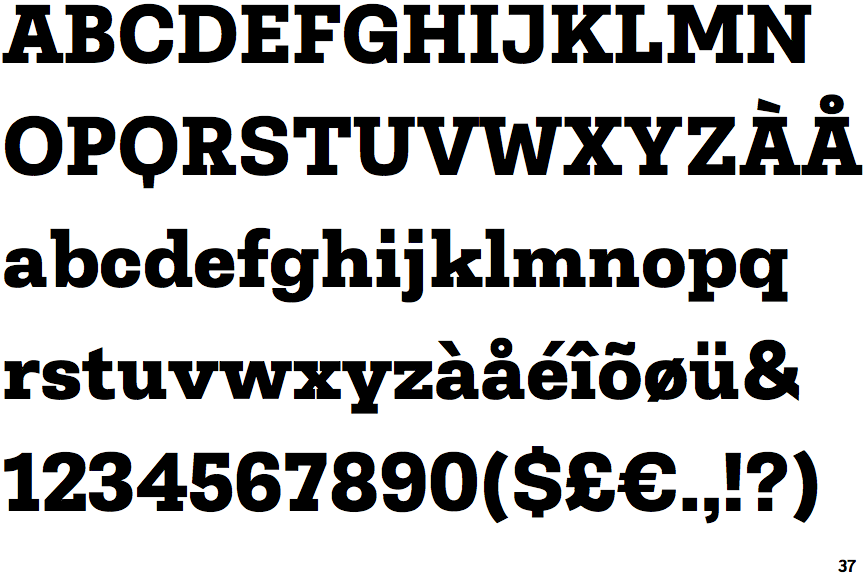 Belarius Serif Wide Extra Bold