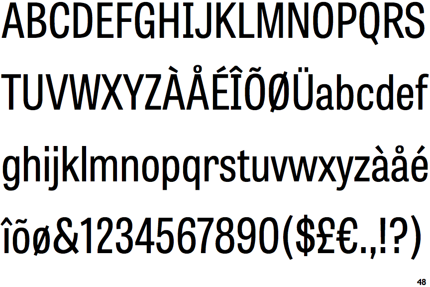 Tablet Gothic Condensed