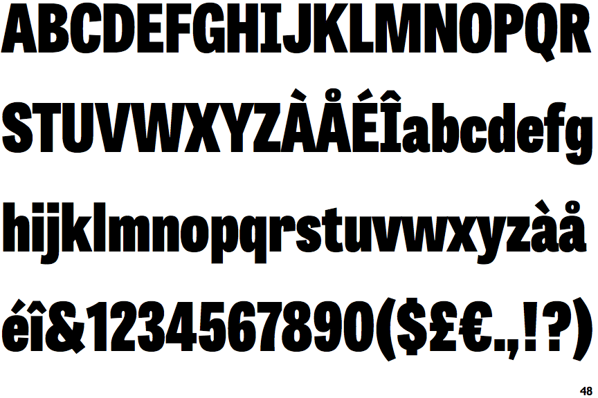 Tablet Gothic Condensed Heavy