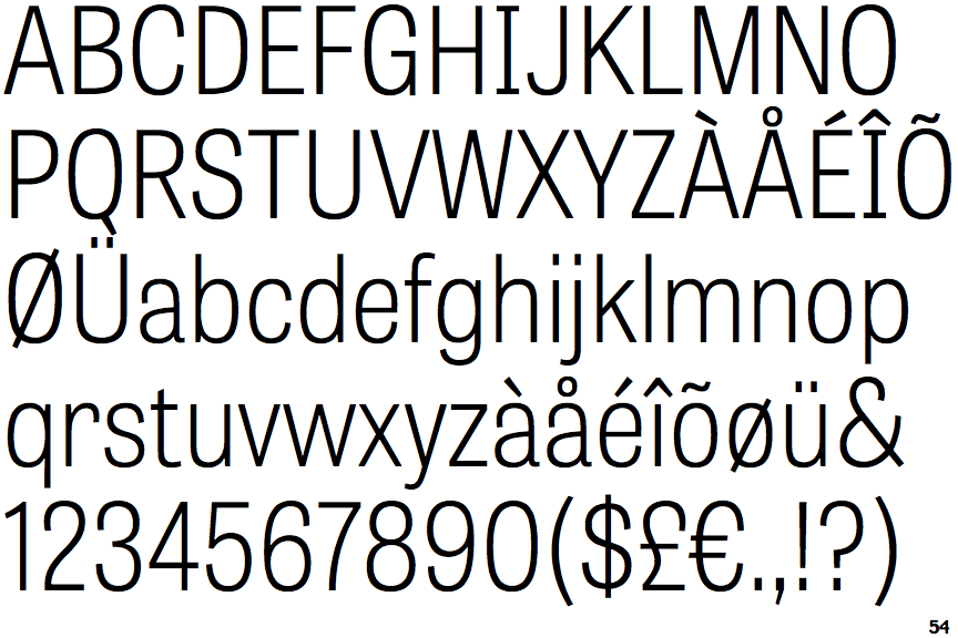 Tablet Gothic Semi Condensed Thin