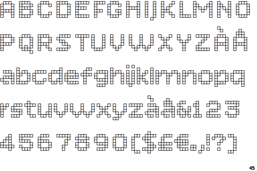 Bitcount Prop Single Line Square