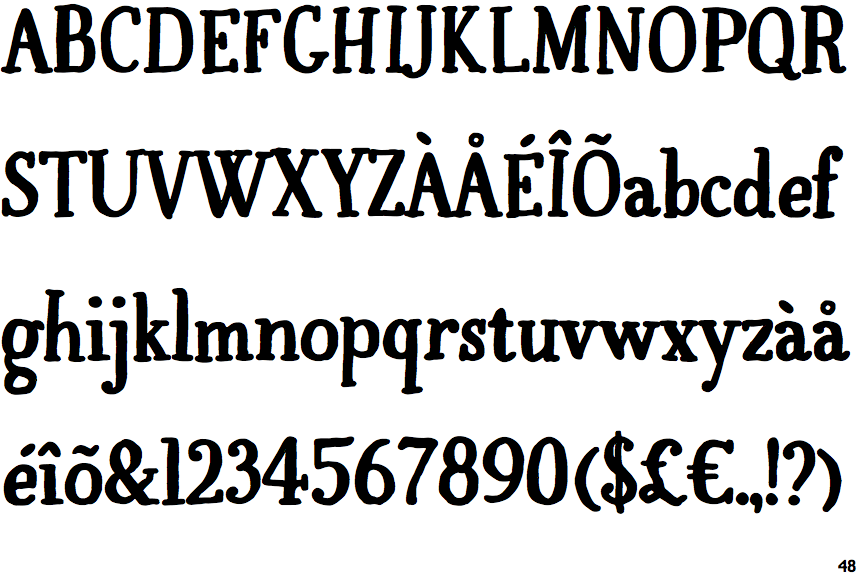 Identifont Compotes Espresso Bold