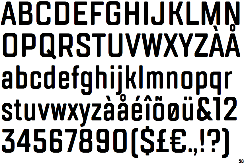 Identifont TT Lakes Compressed Bold