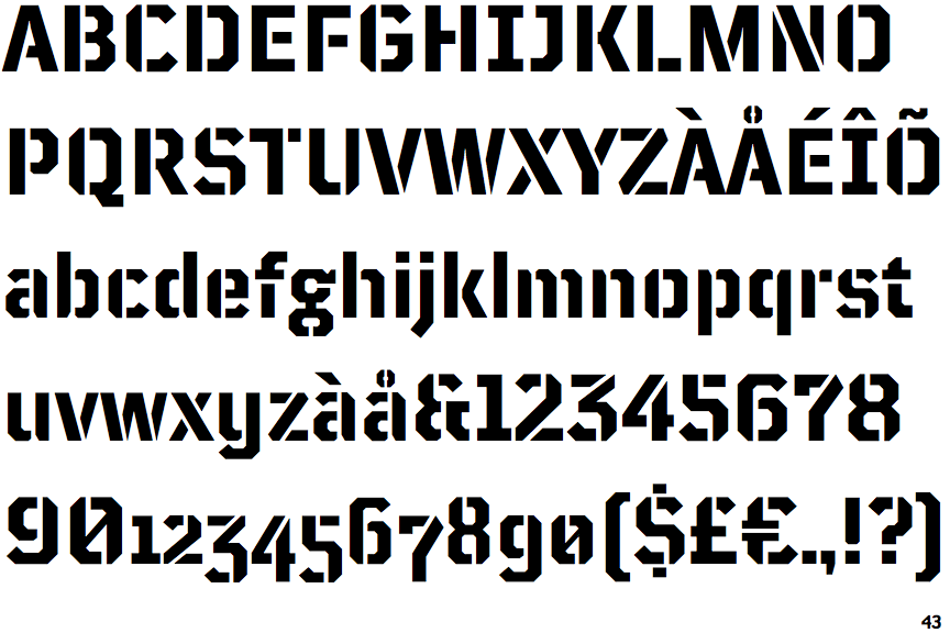 TT Mussels Stencil Bold