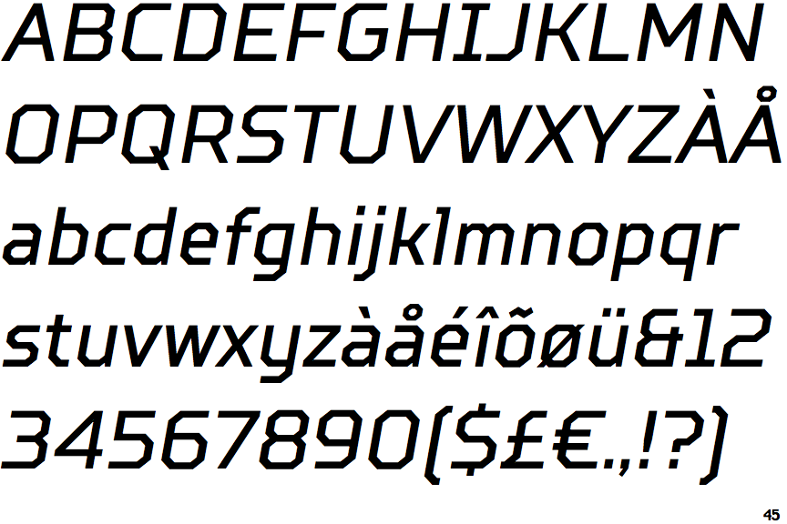 TT Squares Condensed Italic