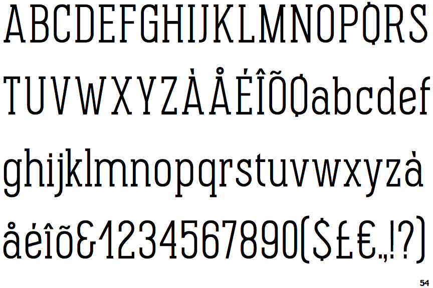 Pekora Light Slab Serif
