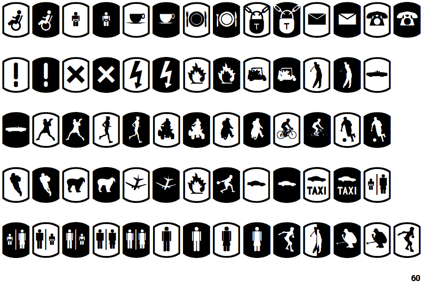 Palm Icons Signs