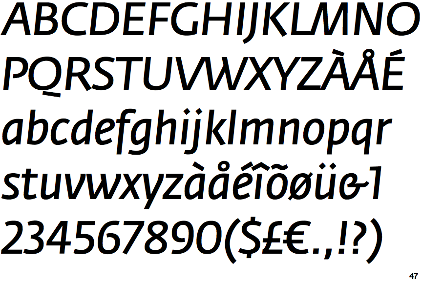 Fedra Sans Book Italic