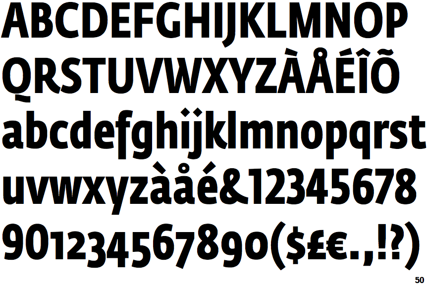 Fedra Sans Condensed Bold