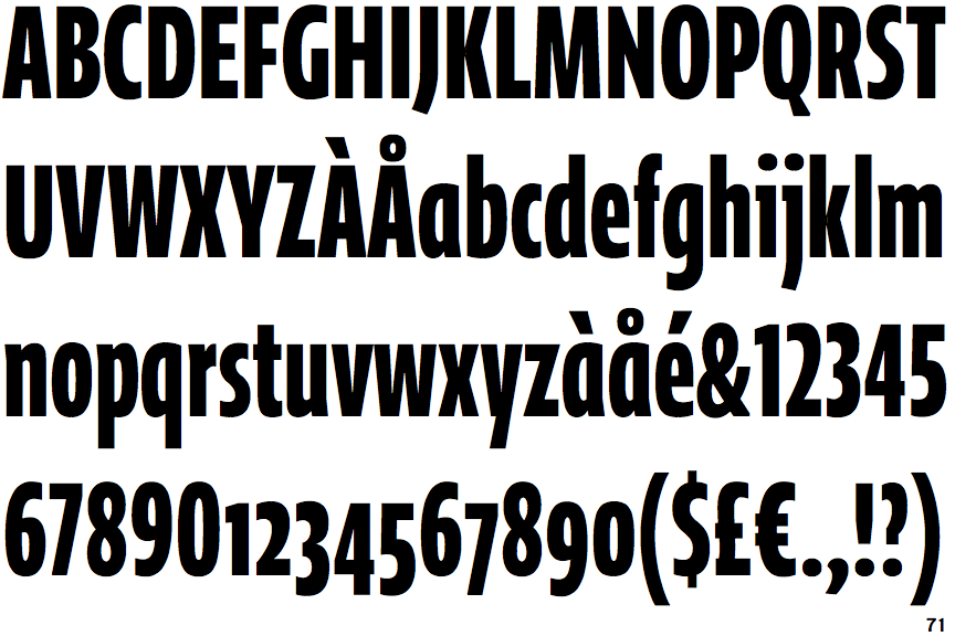 Greta Sans Compressed Bold