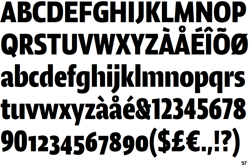 Lumin Sans Condensed Bold