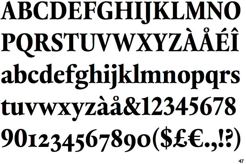 Identifont Thesaurus Bold