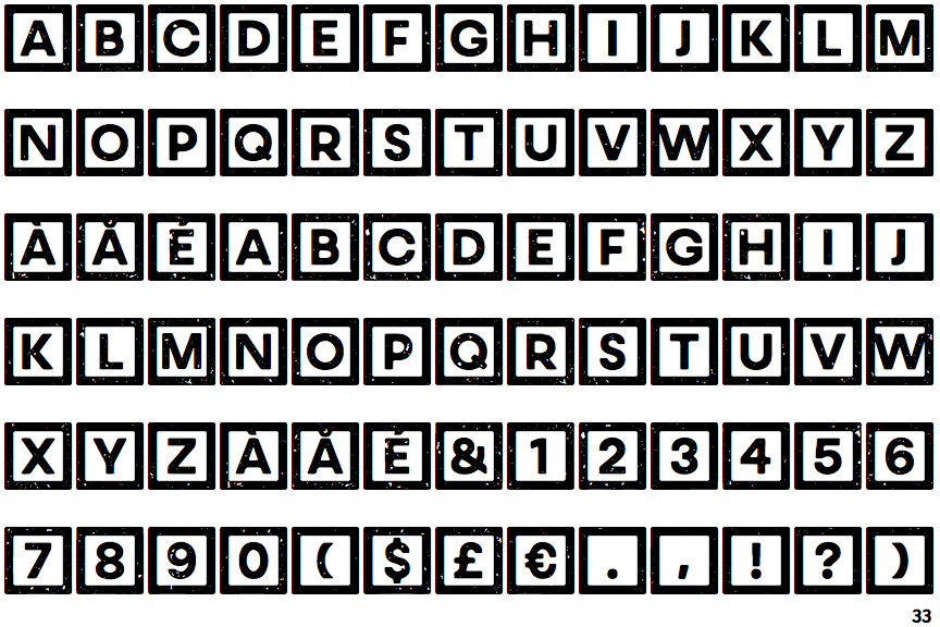 Woodkit Print Alphabet A