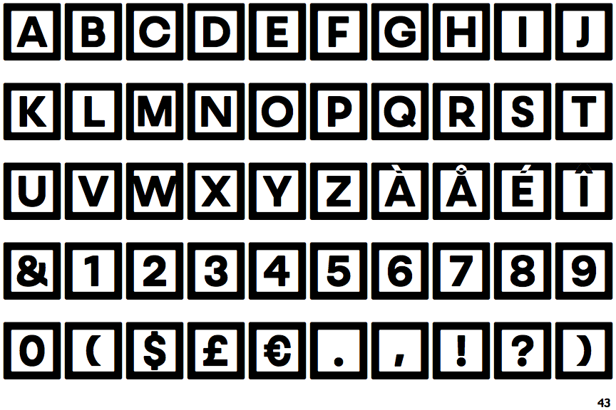 Woodkit Solid Alphabet A