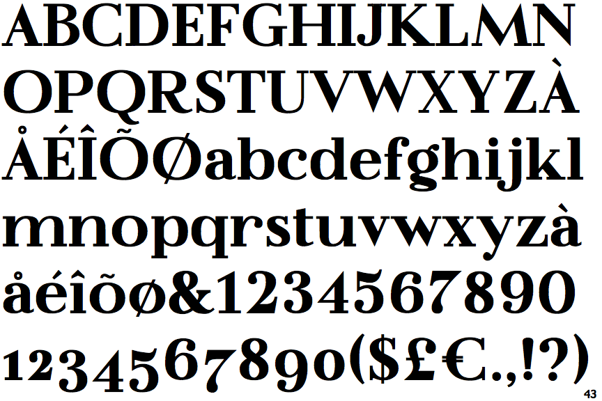 Flatline Serif Heavy