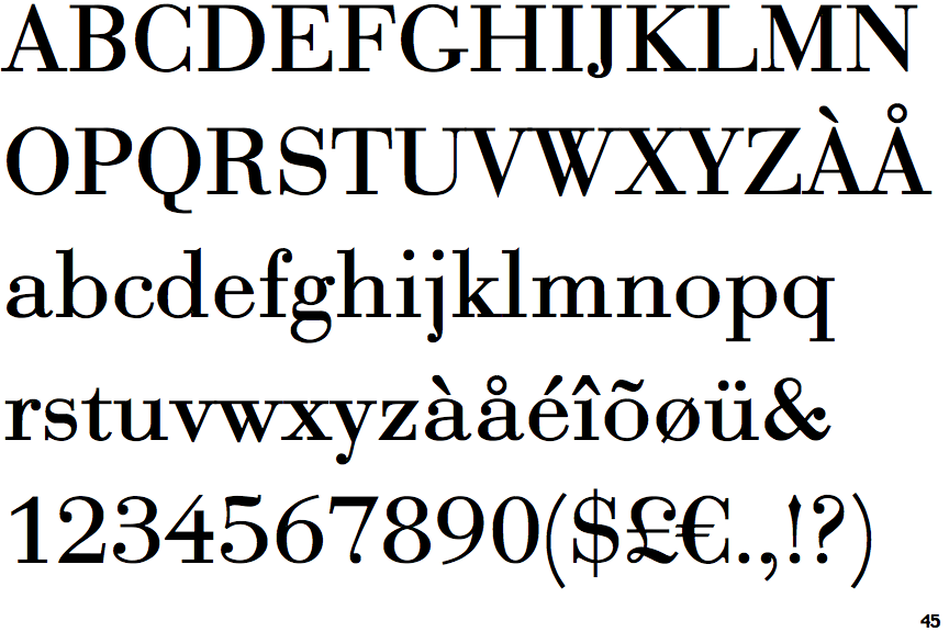 Bauer Bodoni (URW)