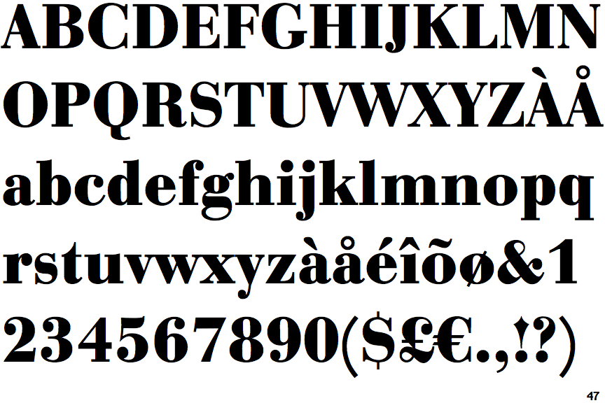 Bauer Bodoni Bold (URW)