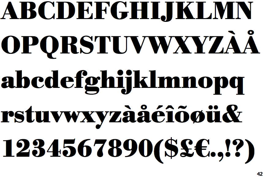 Bodoni Antiqua Bold