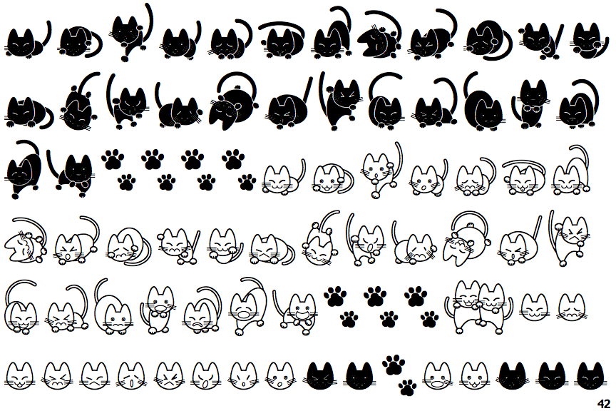 ◆Cat◆ Simple Cat Font | Girinesia | FontSpace