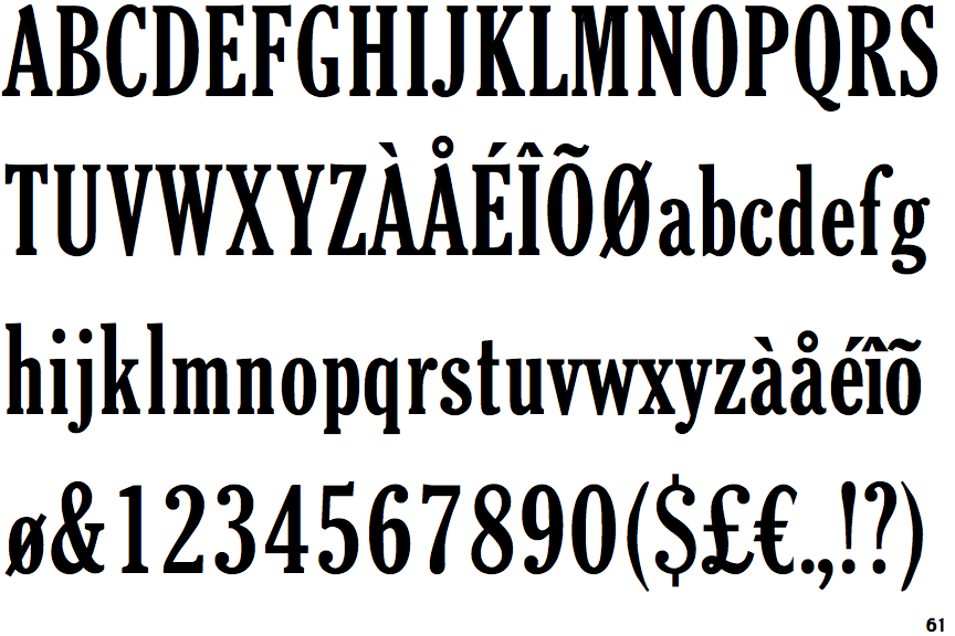 Cheltenham Bold Extra Condensed