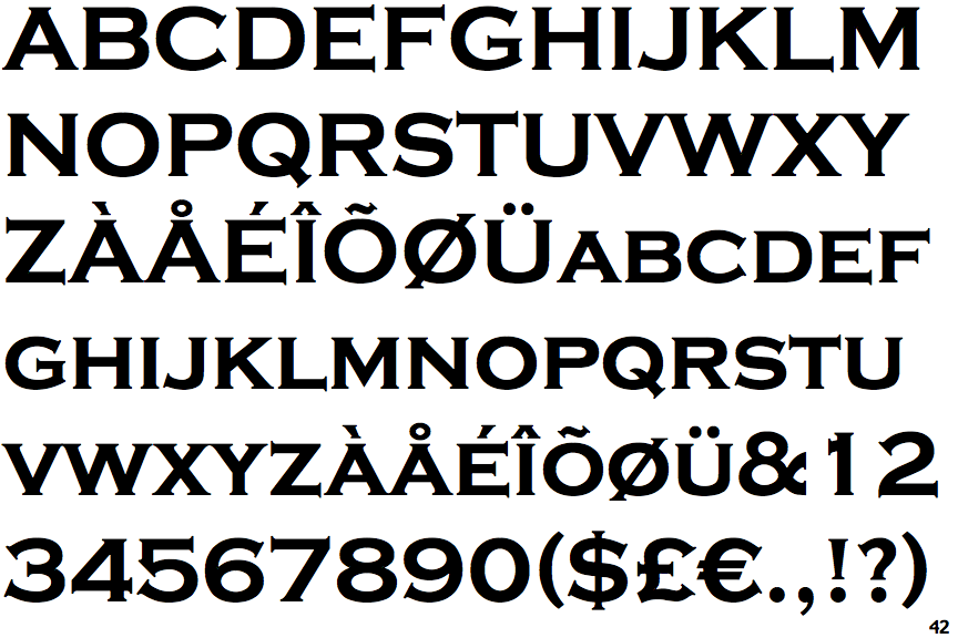 Copperplate gothic bold font