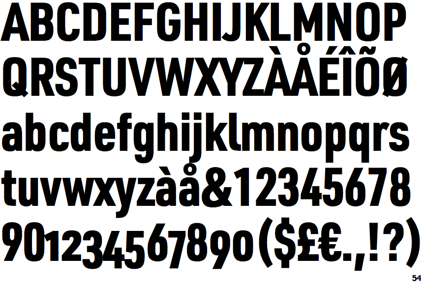 URW DIN Condensed Black