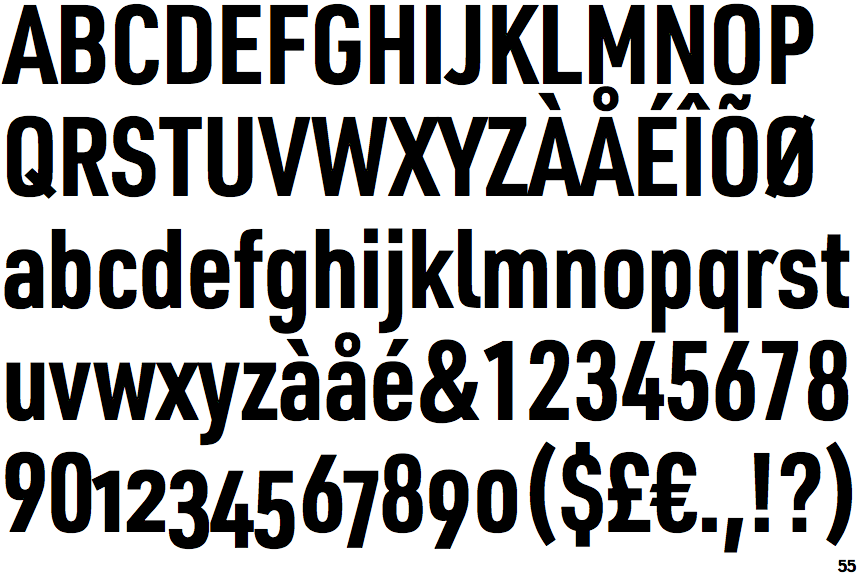 URW DIN Condensed Bold