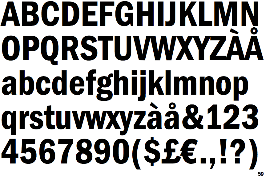 Franklin Gothic Condensed Demi (URW)