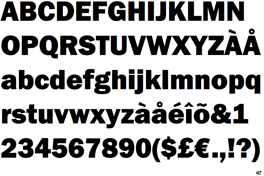 franklin gothic urw font