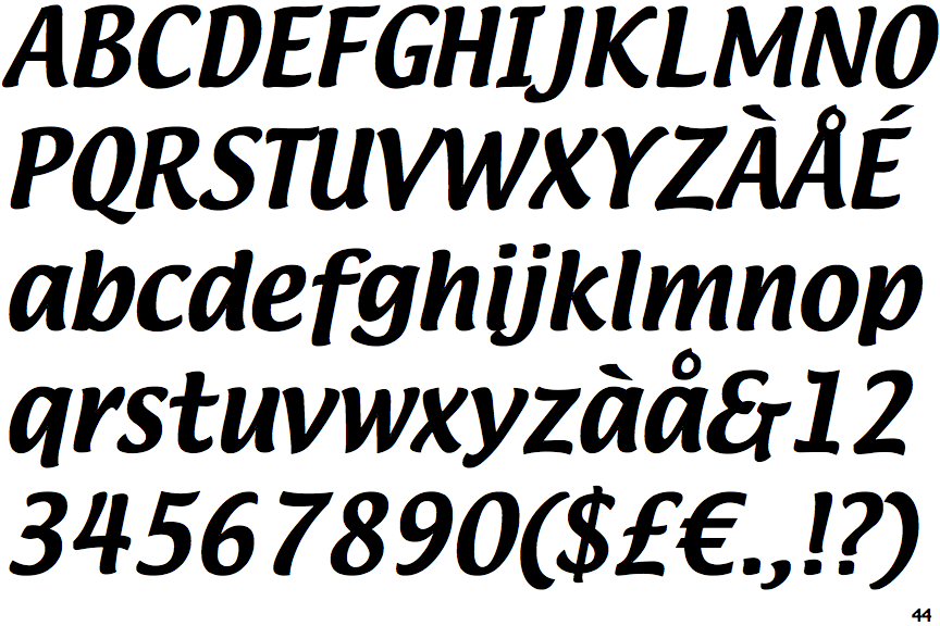 font lucida big casual t demi italic