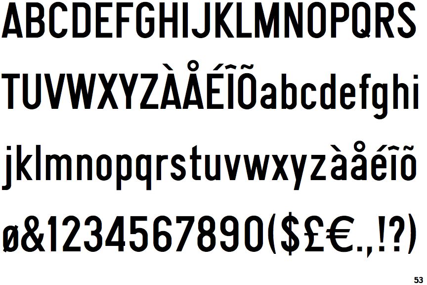 Flama Condensed Font