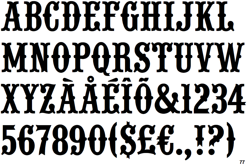 URW Wood Type