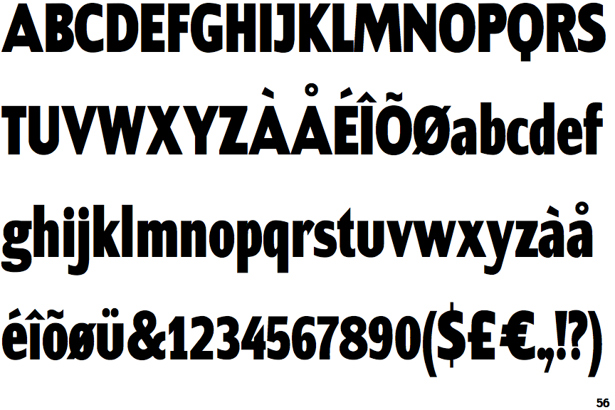 Contra Condensed Extra Bold