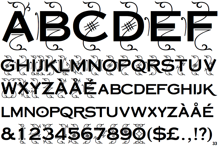 Copperplate Deco Sans