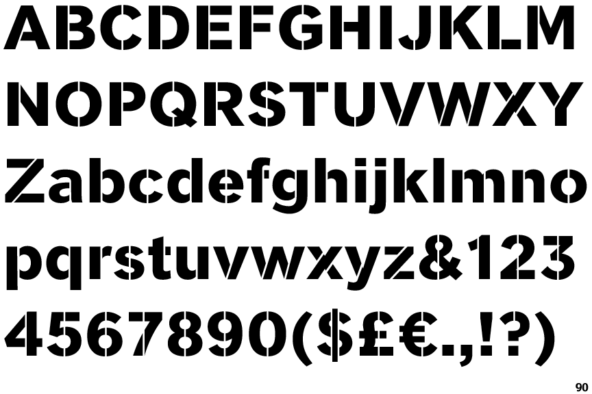 Clobber Grotesk Stencil Bold