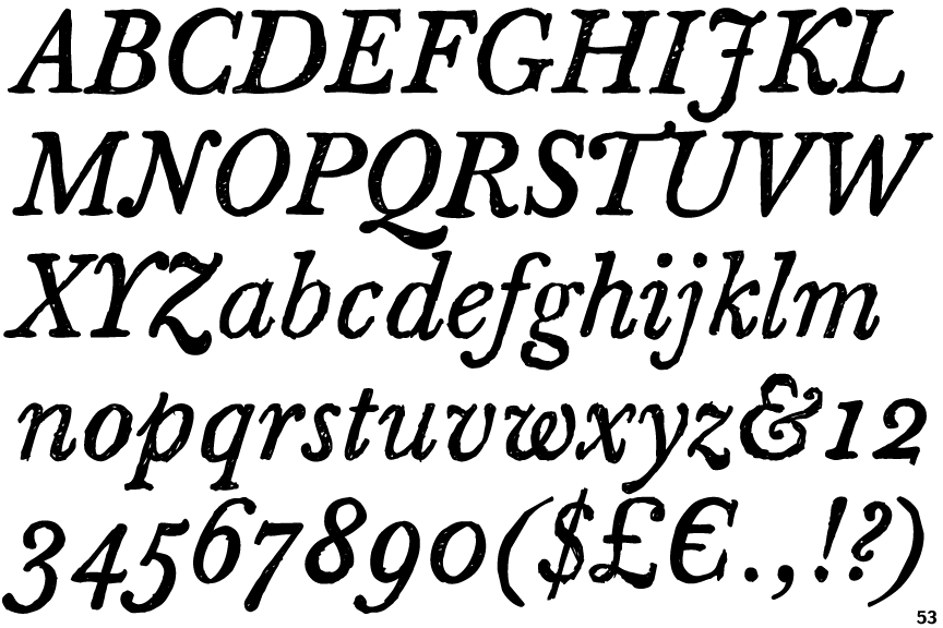 Sketch Caslon Italic