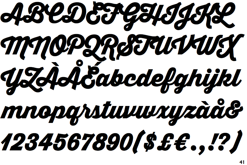 Thirsty Script Black