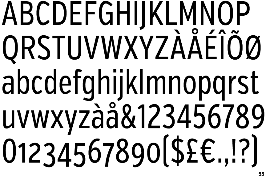 Identifont Verb Compressed