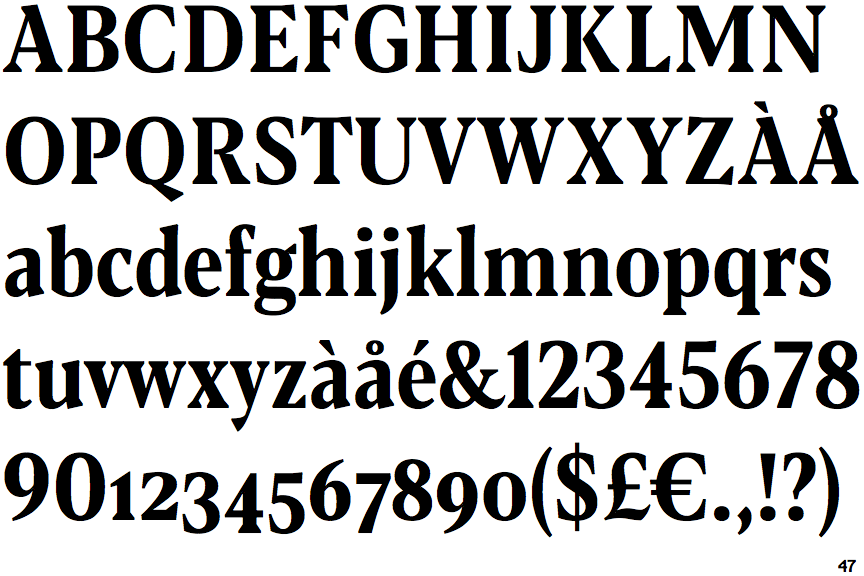 Blacker Text Condensed Bold