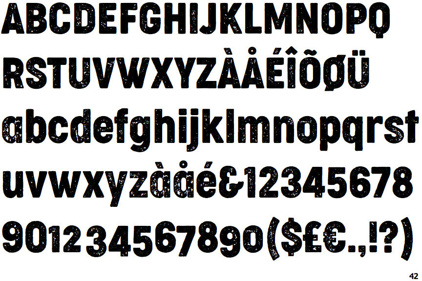 Cocogoose Condensed Letterpress